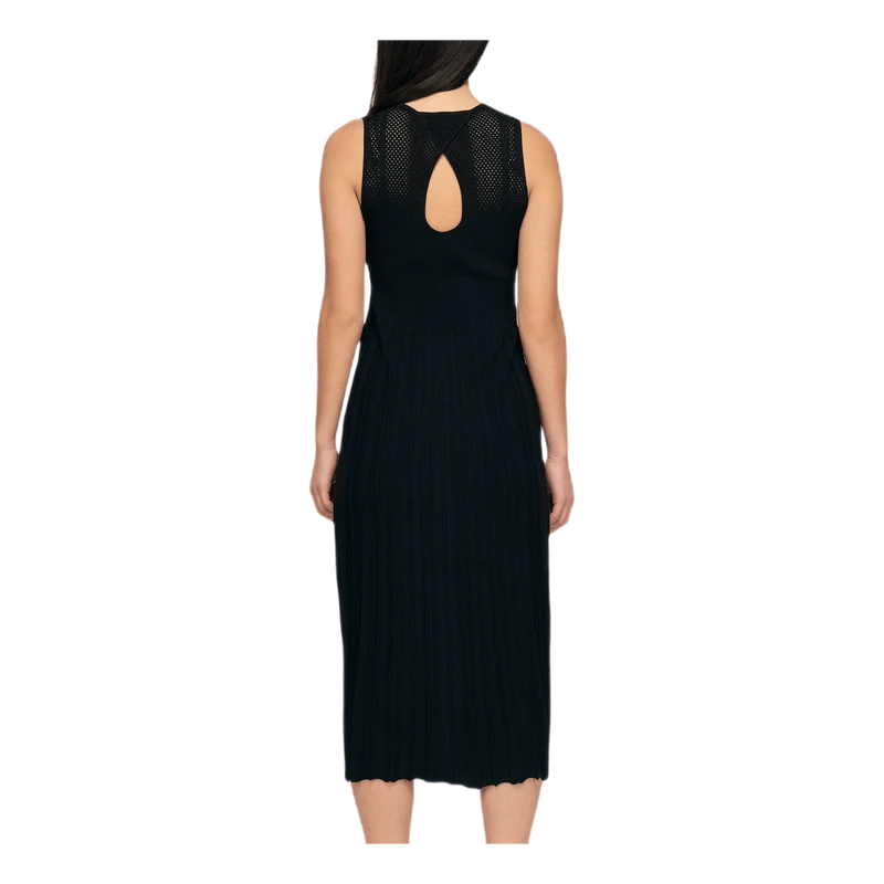Knit Midi Dress Black