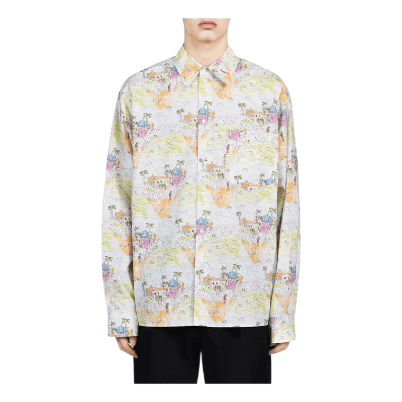 Long Sleeve Sport Shirt White