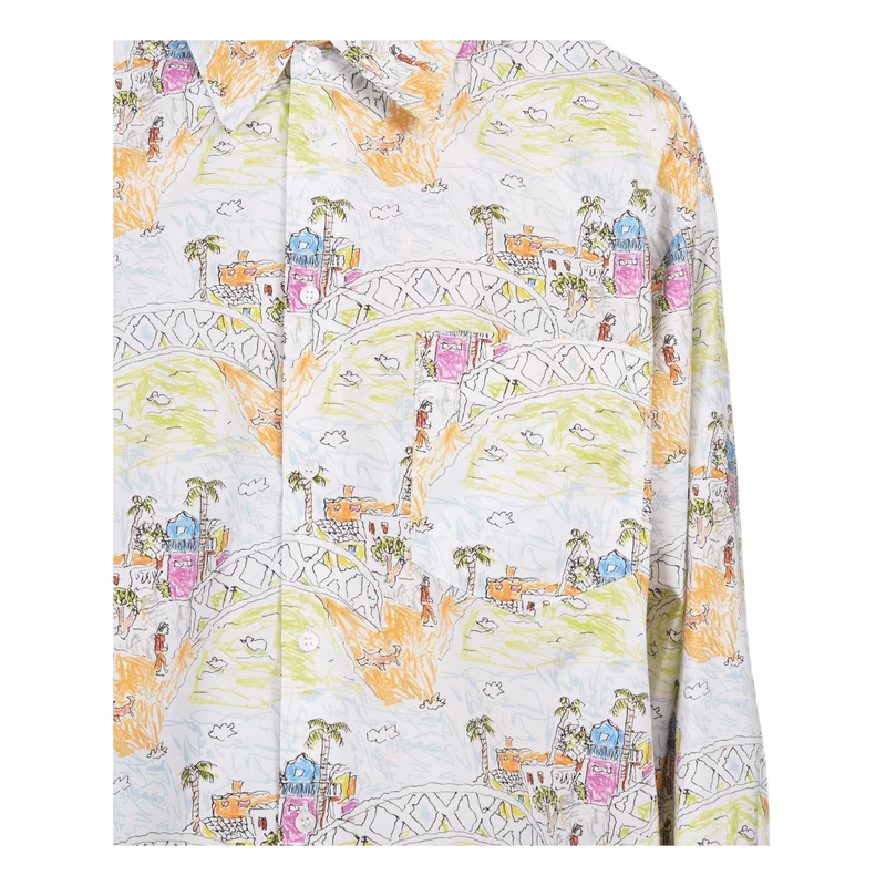 Long Sleeve Sport Shirt White