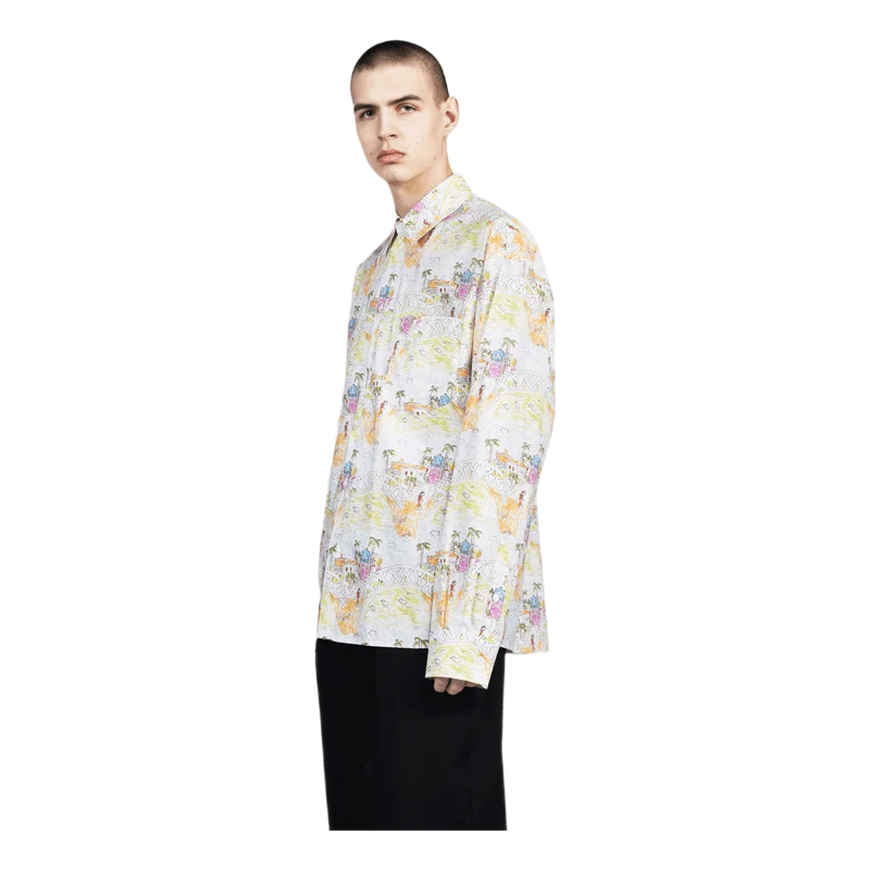 Long Sleeve Sport Shirt White