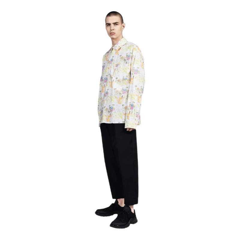 Long Sleeve Sport Shirt White