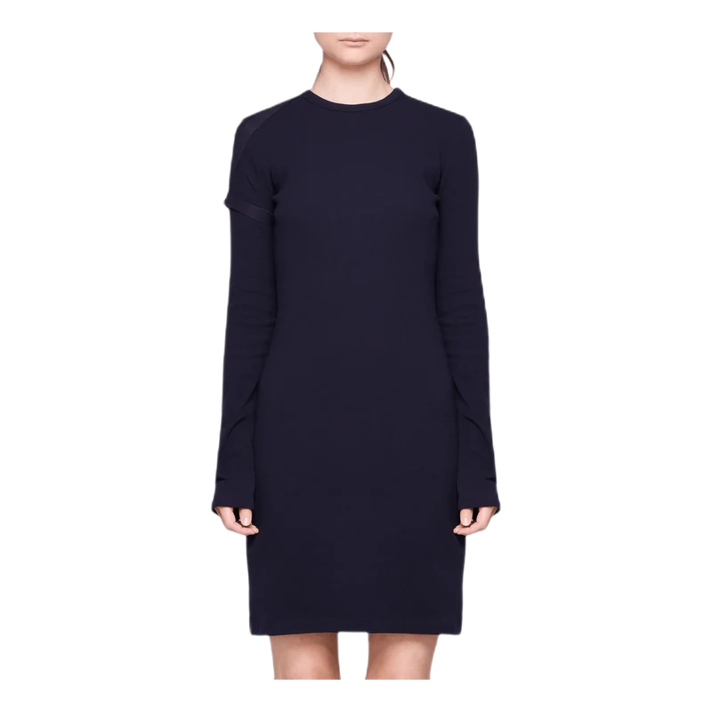 Long Sleeve Harness Dress Blue