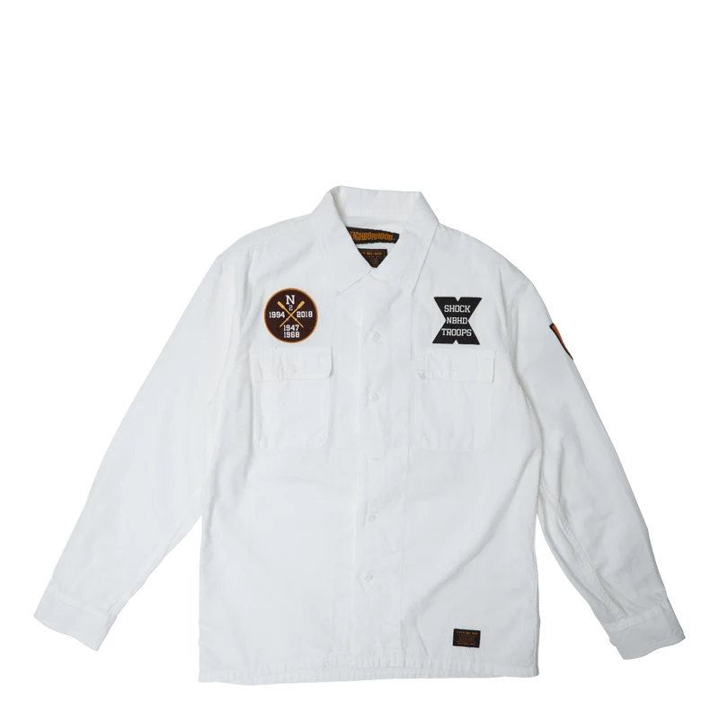 St . Chambray / C-shirt . Ls White