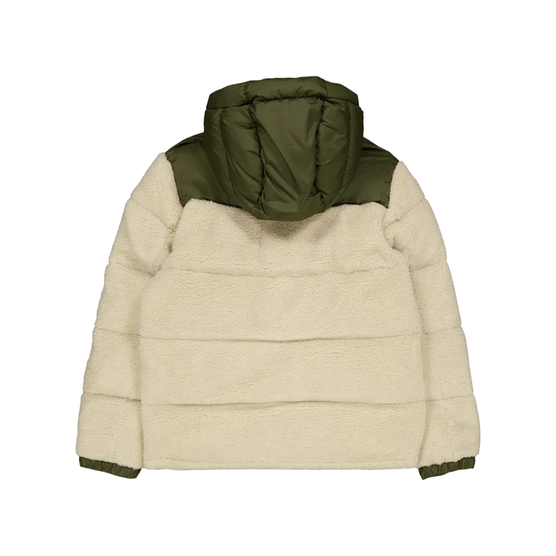 Hybrid Down Jacket Canopy Olive/Spring Beige