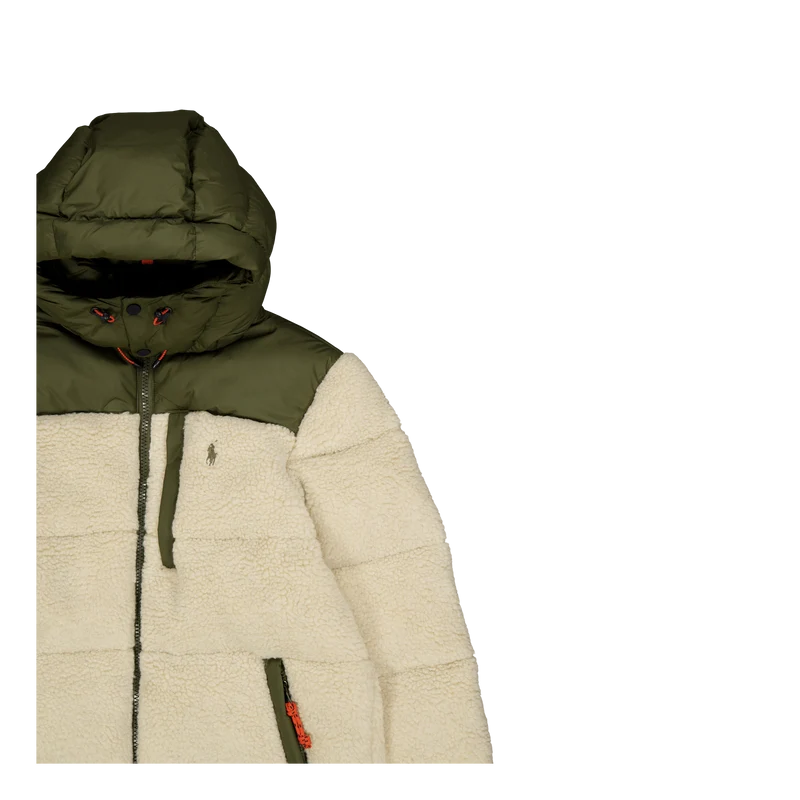 Hybrid Down Jacket Canopy Olive/Spring Beige