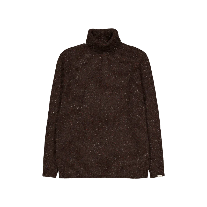 Marsh Puzzle Turtleneck Brown