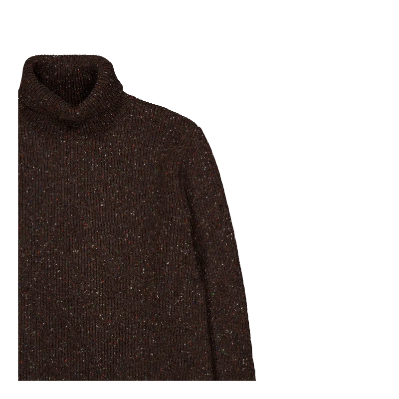 Marsh Puzzle Turtleneck Brown