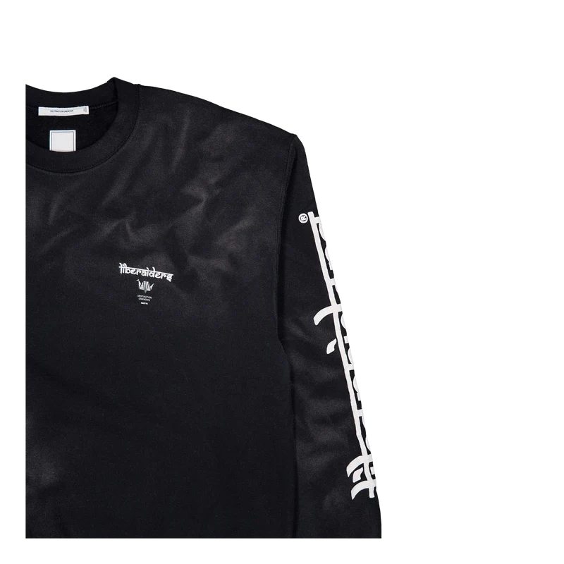 Lr Sleeve Logo Vintage Crewnec Black