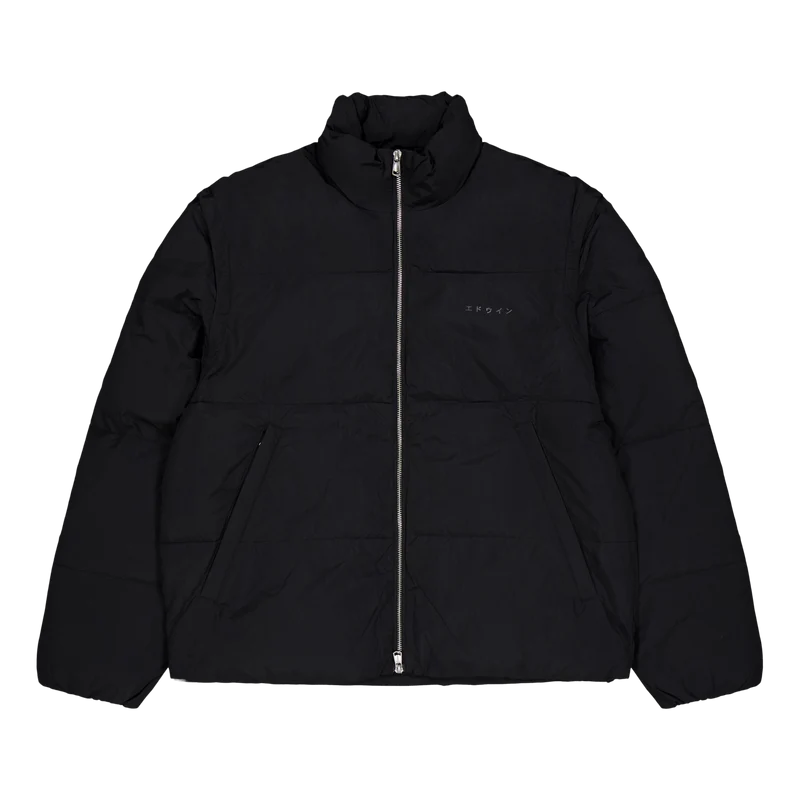 Detachable Sleeves Puffer Black