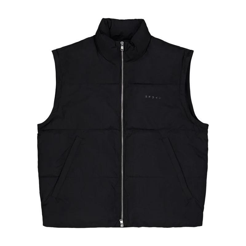 Detachable Sleeves Puffer Black