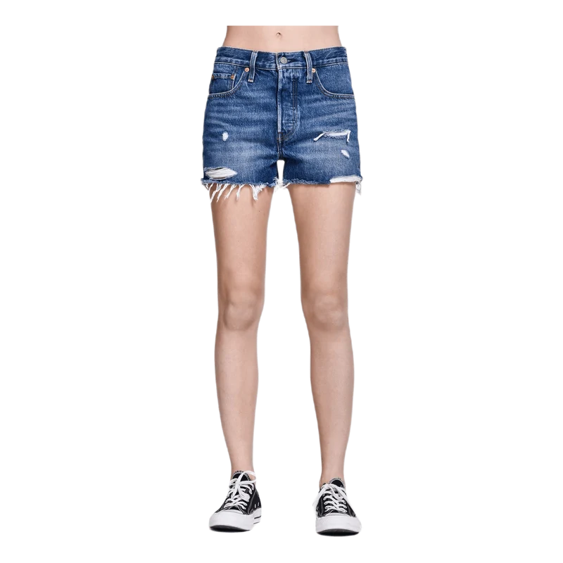 501 High Rise Shorts Blue