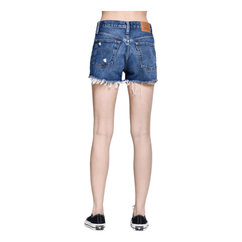 501 High Rise Shorts Blue