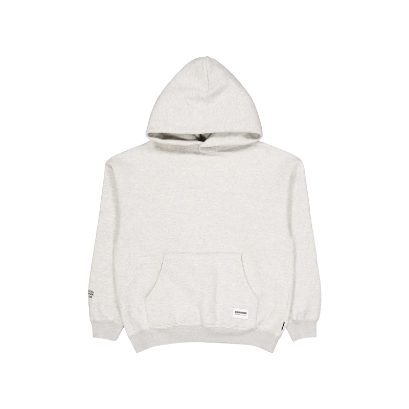 Plain Sweatparka Ls Gray