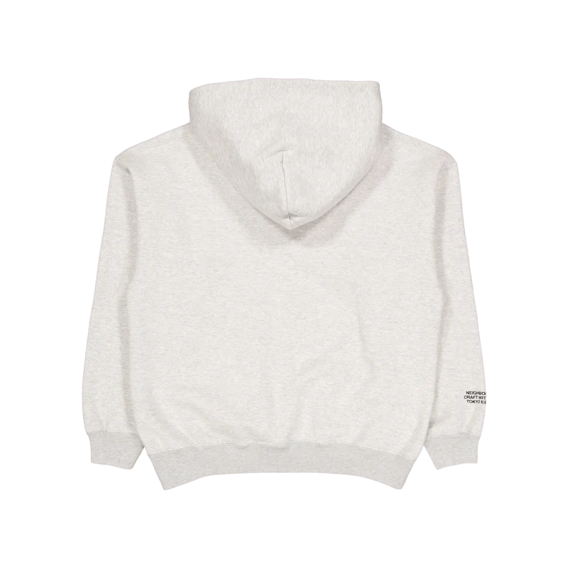 Plain Sweatparka Ls Gray
