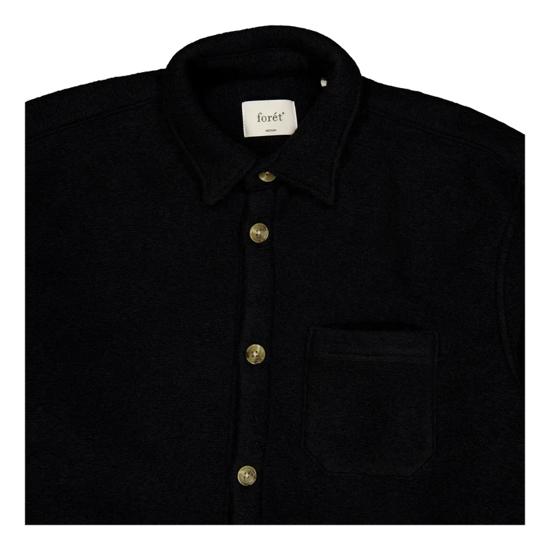 Ivy Wool Overshirt Black