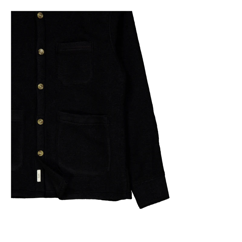 Ivy Wool Overshirt Black
