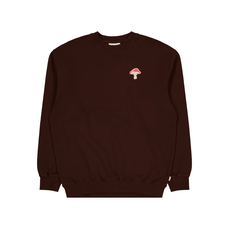 Agaric Mush Sweatshirt Deep Brown