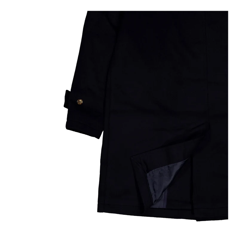 Shelter Wool Long Coat - Navy Navy