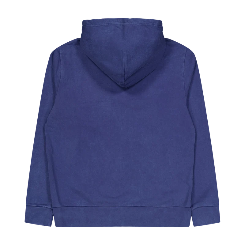 Loopback Terry Full-Zip Hoodie Light Navy