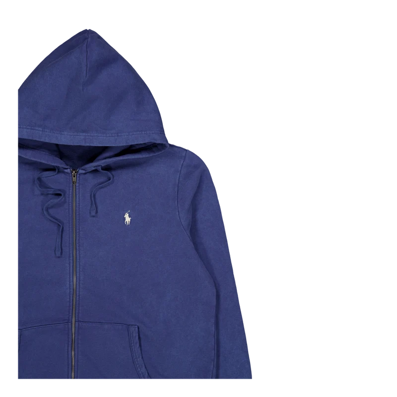 Loopback Terry Full-Zip Hoodie Light Navy