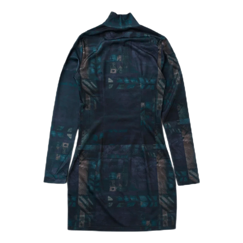 Turtleneck Dress Dark Paint