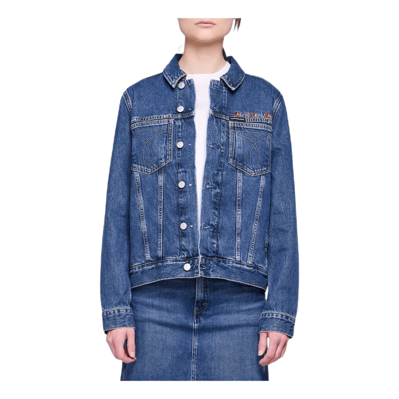 Omega Embroidered Trucker Gray