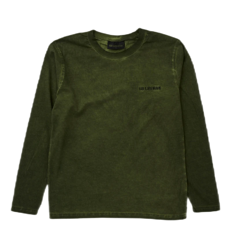 Casual Long Sleeve Tee Green Crush