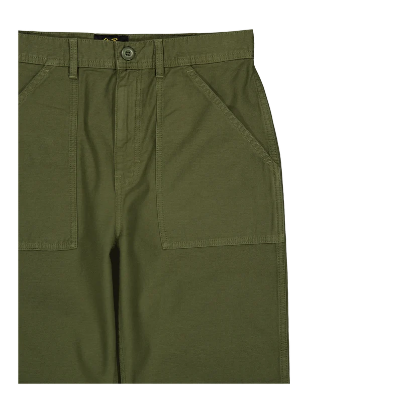 Fat Pant Olive Sateen