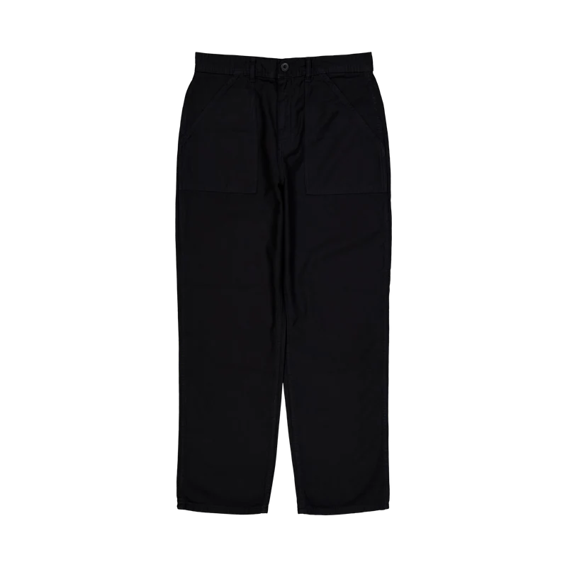 Fat Pant Black Sateen