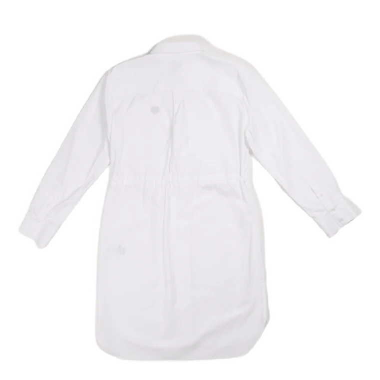 Mini Tiger Shirt Dress White