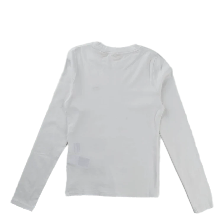 Ls Baby Tee White + Neutrals