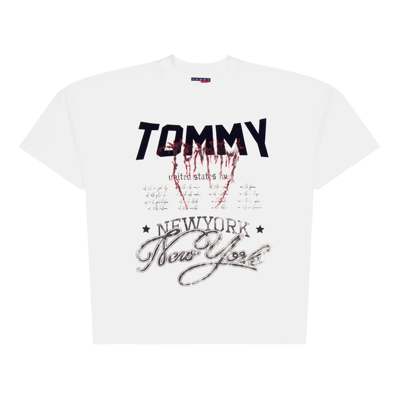 Tjcu Heavy Wash Ss Graphic Tee Ancient White