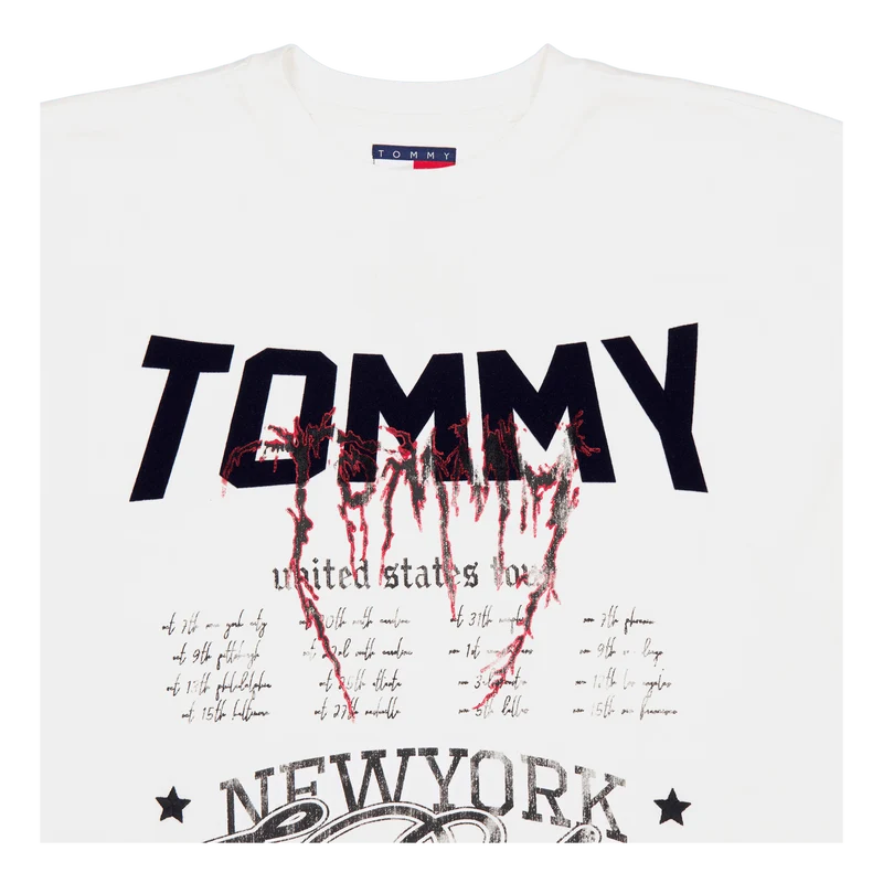 Tjcu Heavy Wash Ss Graphic Tee Ancient White