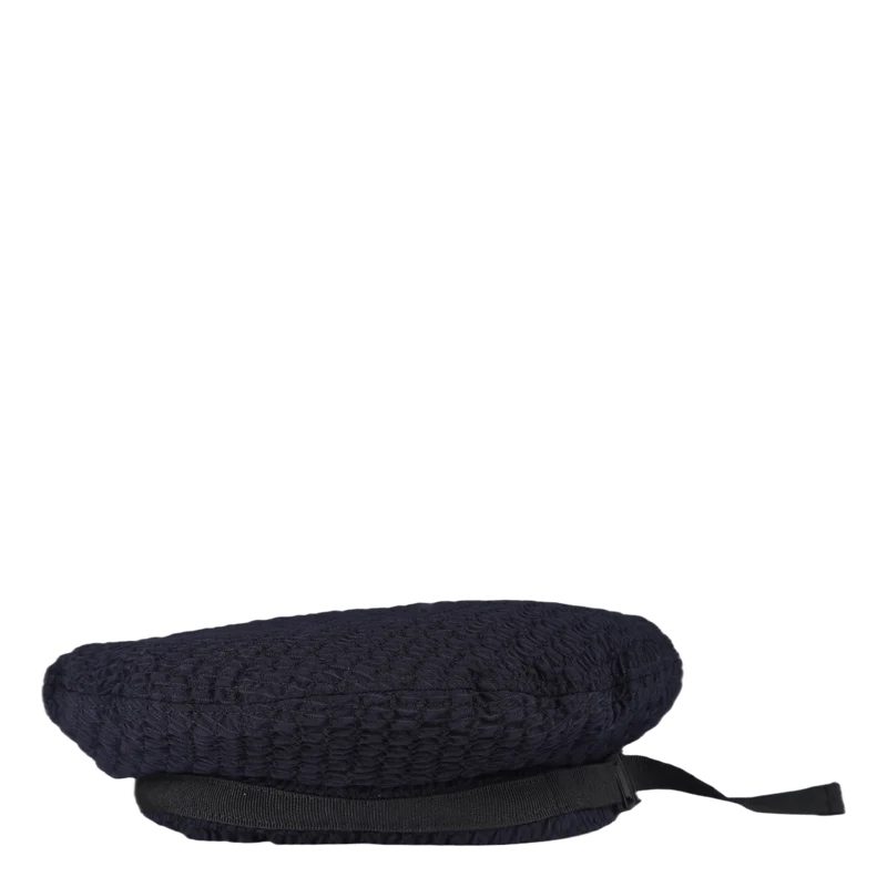 Beret Navy V.wool Ruched Seers