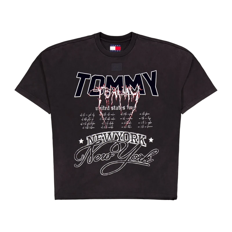 Tjcu Heavy Wash Ss Graphic Tee Black