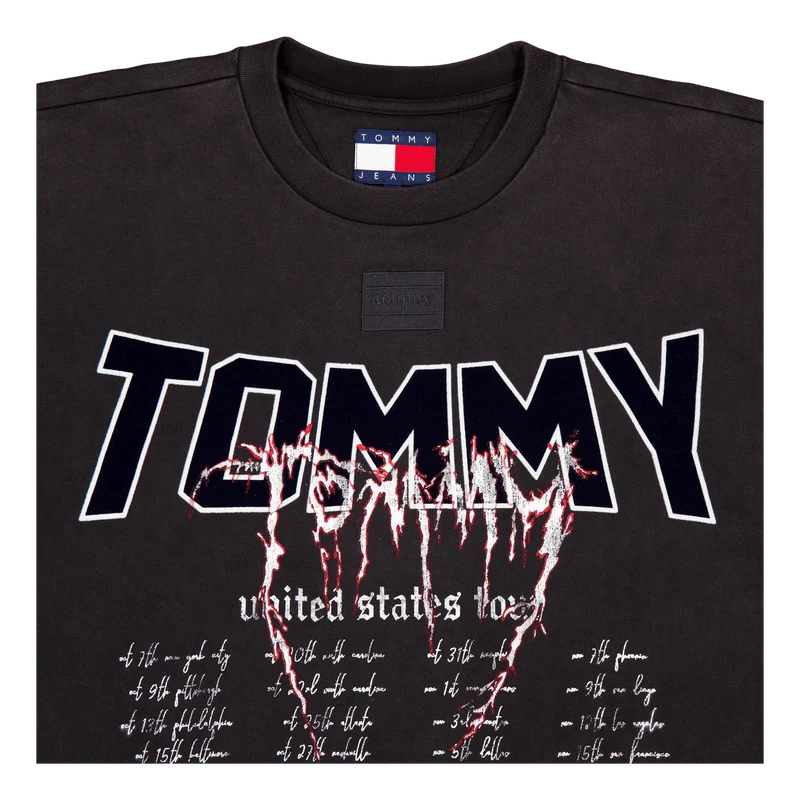 Tjcu Heavy Wash Ss Graphic Tee Black