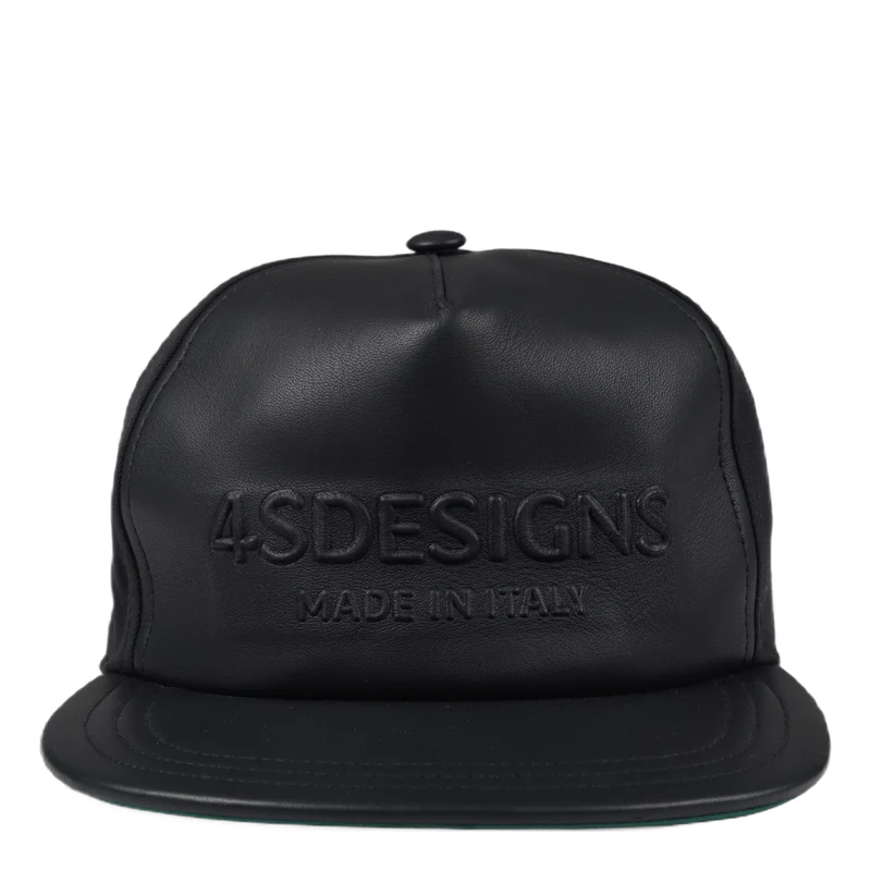 Leather Made In Cap Navy Vegt.