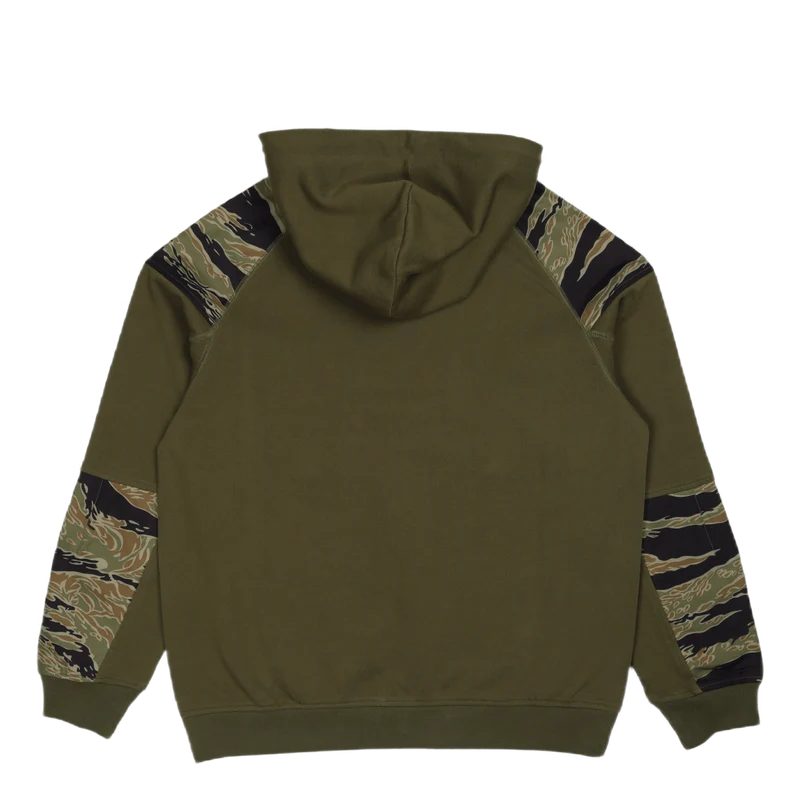 Tech Hooded Sweat Ocs 450 Olive/mint Gold