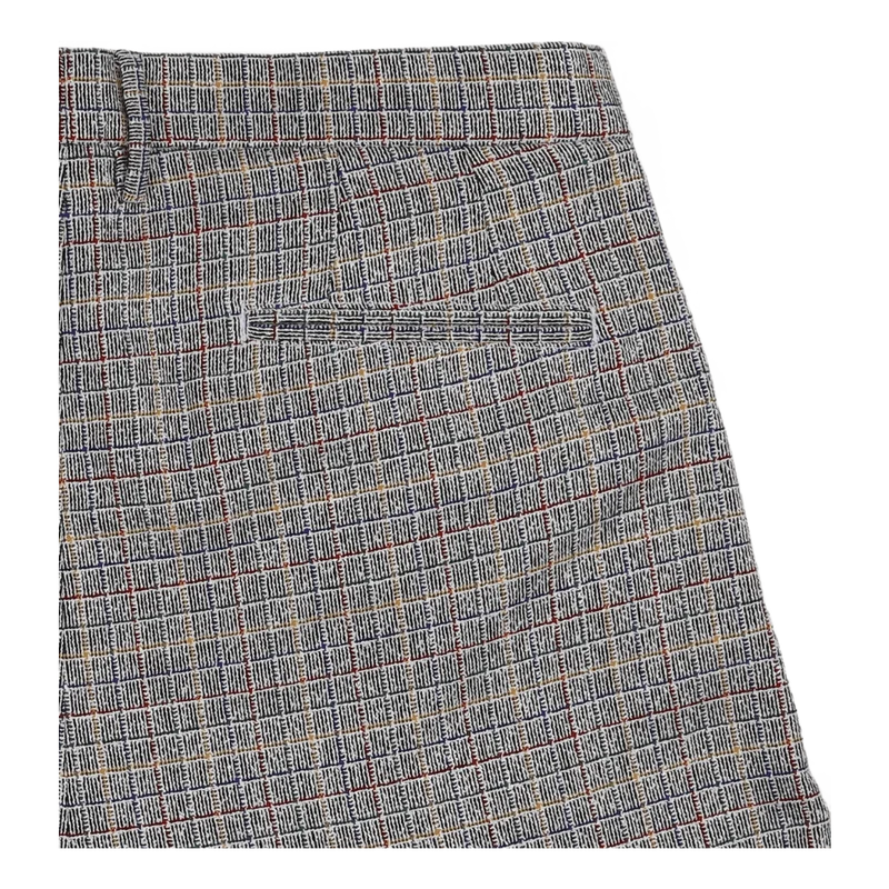 Two Pleat Short Black/multi Ch