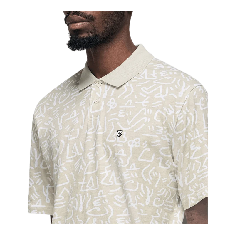 Rue Short Sleeve Polo Gray