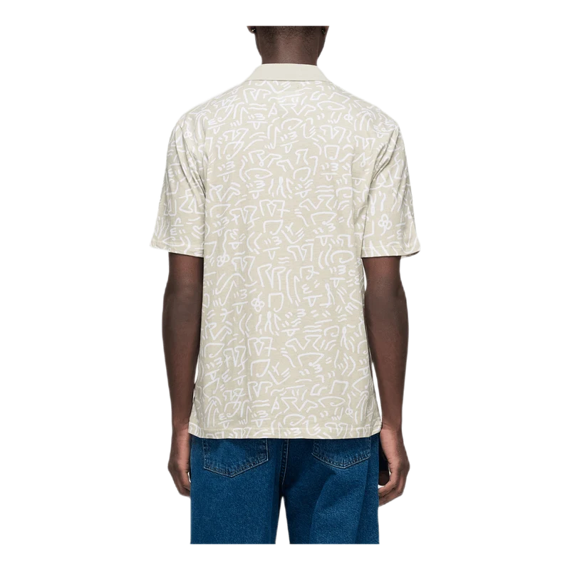 Rue Short Sleeve Polo Gray