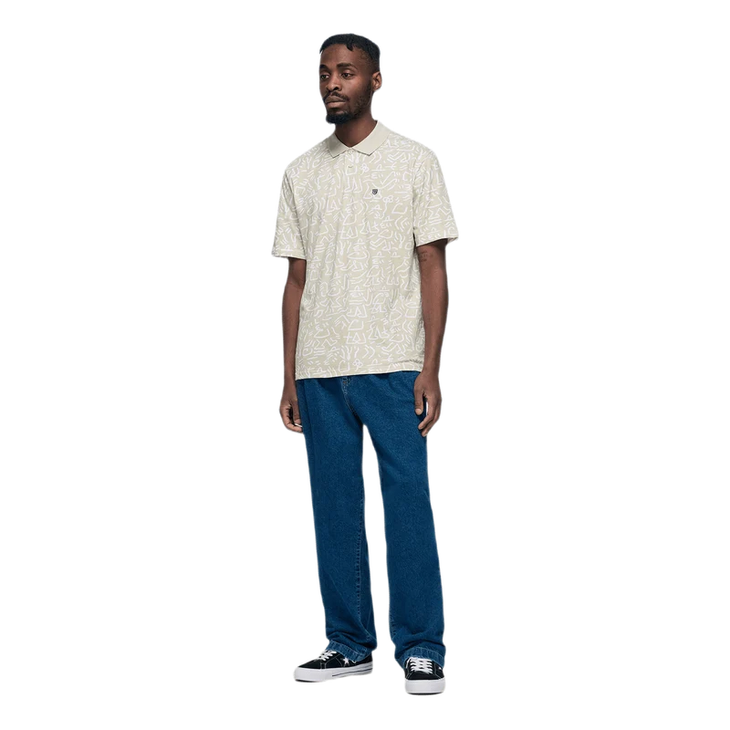 Rue Short Sleeve Polo Gray