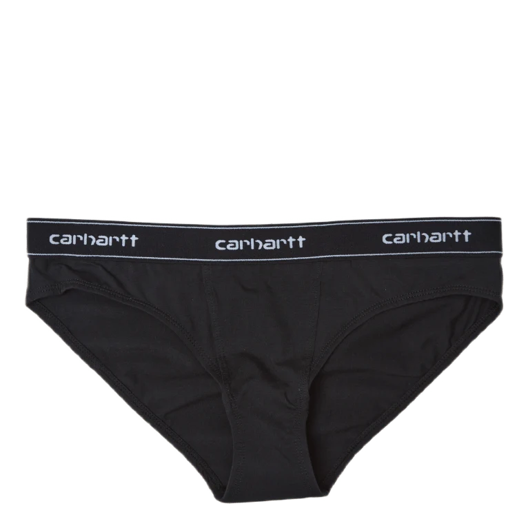 W' Script Brief 93/7% Cotton/e Black / White