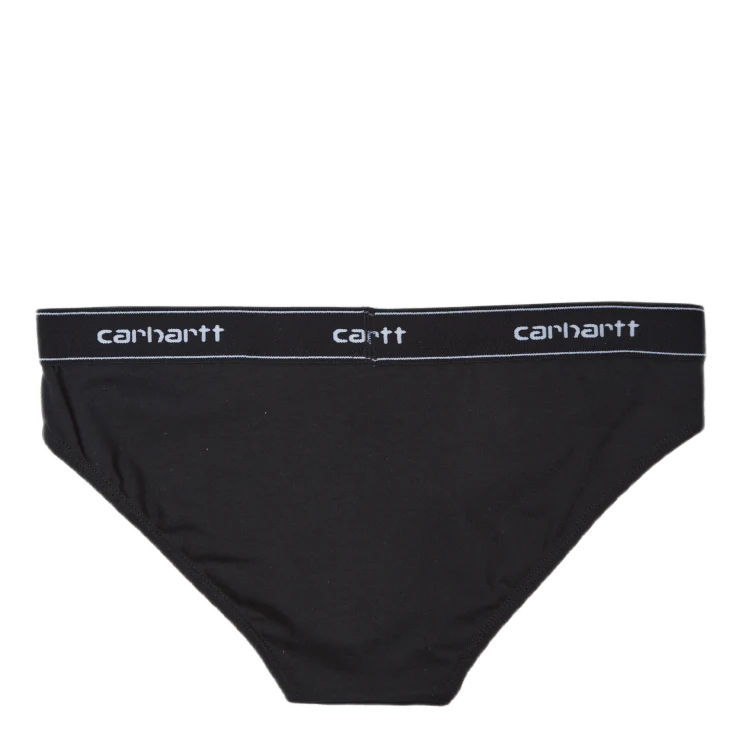 W' Script Brief 93/7% Cotton/e Black / White