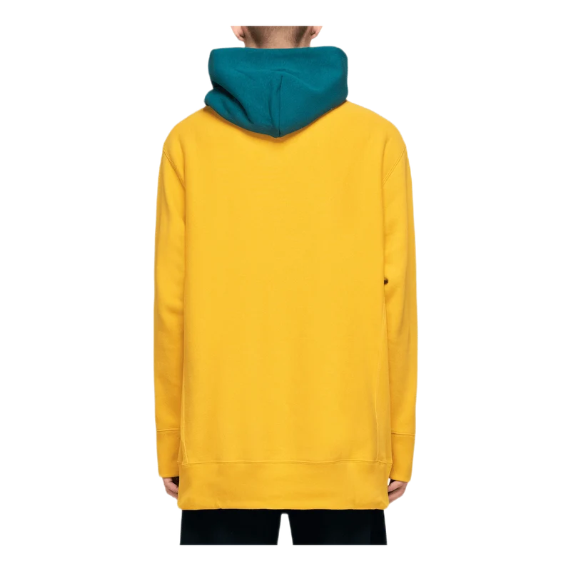 Color Block Hooded Sweatshirt Yellow