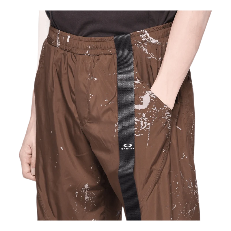 Rock Print Shorts Brown
