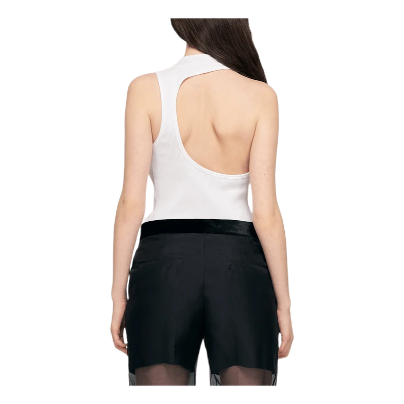 Asymmetric Tank White