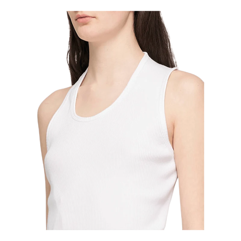 Asymmetric Tank White