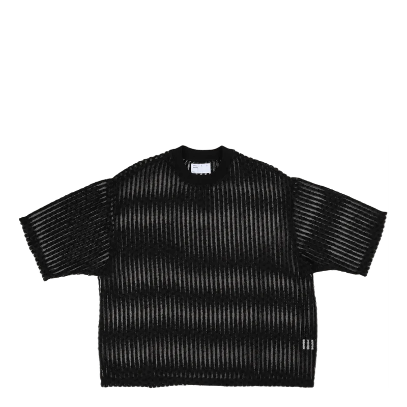 Wide Shirt S/s Black Organza W