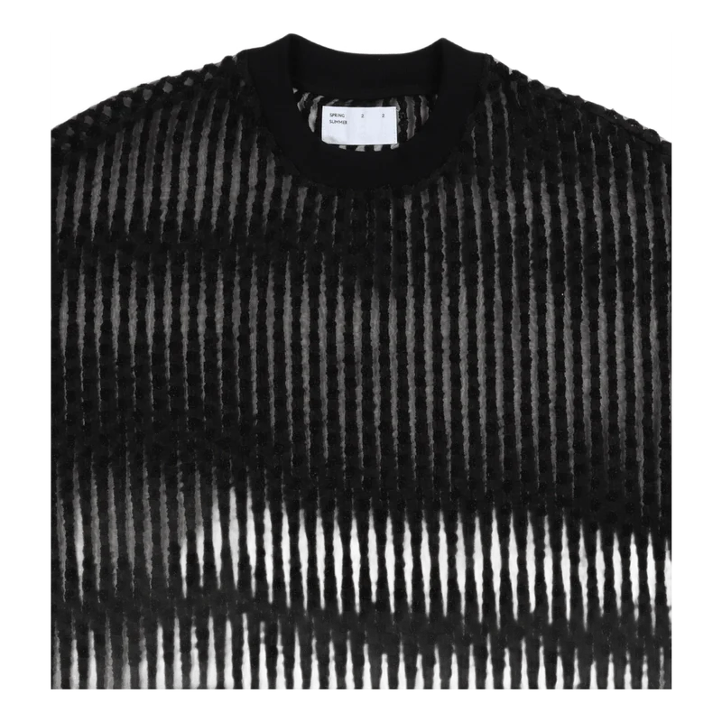 Wide Shirt S/s Black Organza W
